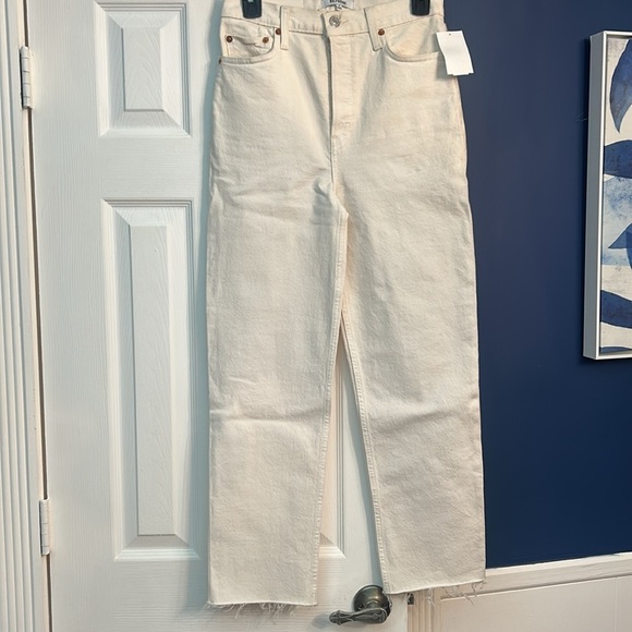 NEW Re/Done 70s Stove Pipe High Rise Straight Ankle Jeans - size 26
Waist: 14” - Picture 8 of 8